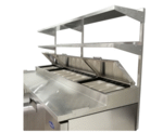 Atosa USA MROS-67P, Stainless Steel Double Overshelf for 44" Pizza Prep Table
