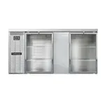 Continental Refrigerator BB69NSSGD, Back Bar Cabinet, Refrigerated