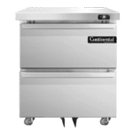 Continental Refrigerator D27N-U-D, Refrigerator, Undercounter, Reach-In