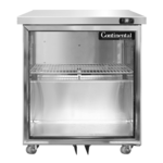 Continental Refrigerator SW27NGD-U, Refrigerator, Undercounter, Reach-In
